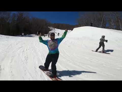 closing day party lap at Killington peace park
