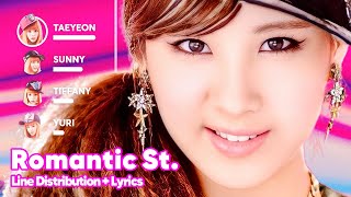 Girls&#39; Generation - Romantic St. (낭만길) Line Distribution + Lyrics Karaoke PATREON REQUESTED
