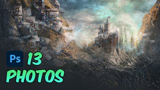 Digital Art, Photobashing Concept Art, Photoshop Photo Manipulation FANTASY CASTLE ART