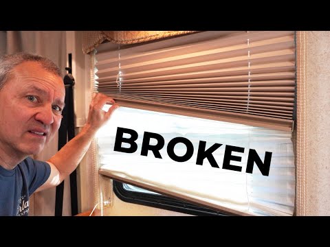 EASIER Way To Restring RV Day / Night Pleated Shades (Step-By-Step DIY Repair)