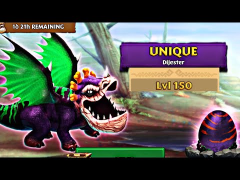 DIJESTER (Unique Gobsucker ) Max Level 150 Titan Mode - Dragons:Rise of Berk