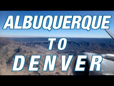 Albuquerque New Mexico to Denver - Airbus A320 - United Airlines 1st Class Full Flight Vlog ABQ DEN