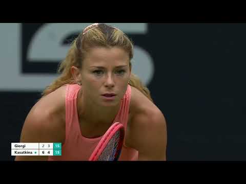 Camila Giorgi The Ice Queen Loses Her Cool & Throws Her Racket In Anger In Her Semi/F At Eastbourne