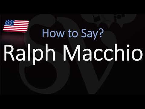 How to Pronounce Ralph Macchio? (CORRECTLY)