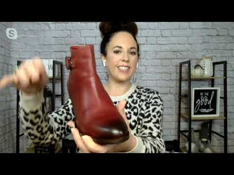 Earth Leather Ankle Boot with Buckle - West Riverton on QVC