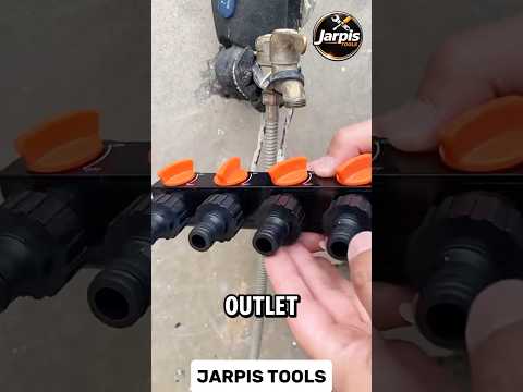 4-Way Faucet Splitter Makes Work Easier #plumbing #diytools #lifehacks