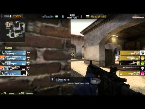 n!faculty vs. headshotBG | Gruppe B, DreamHack 2013 - Bucharest | de_mirage