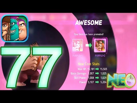 Disney Heroes: Battle Mode Gameplay Walkthrough Part 77 - Ralph Upgrade! (iOS, Android)