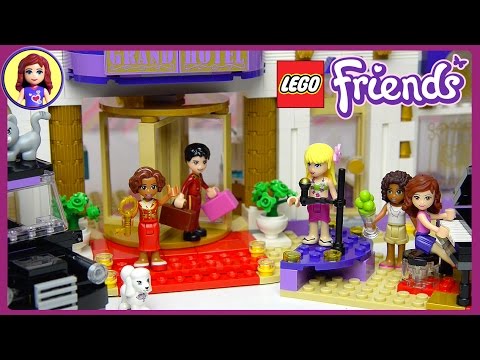 Lego Friends Heartlake Grand Hotel Set Unboxing Building Review Part Two  - Kids Toys