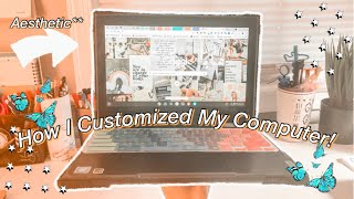 How I Customized My Chromebook! Aesthetic Computer Customization Tips! Plus Chrome Features!
