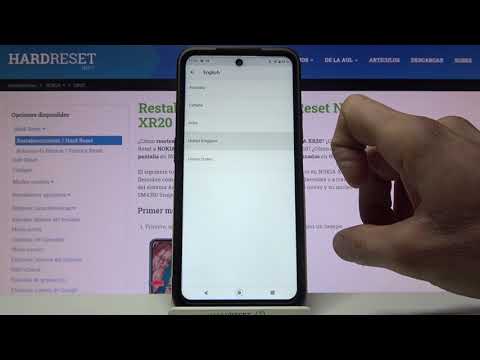 Cambiar el idioma del NOKIA XR20 - configuración del idioma