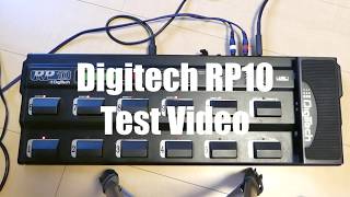 Video thumbnail for Digitech RP10 Test video by Tone Works