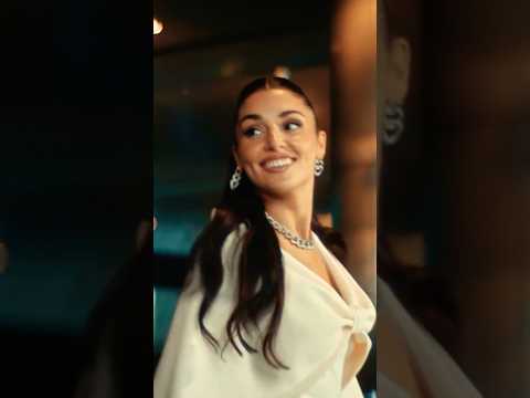 Hande Erçel Joins David Beckham in EPIC Qatar Ad! 🤯 #HandeErçel #shorts