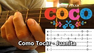 Como Tocar - Juanita - Coco | Tutorial COMPLETO (Requinto y Acordes) con Tabs