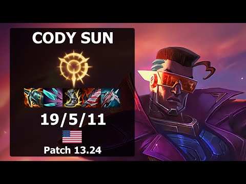 Cody Sun Lucian ADC vs Samira| Patch 13.24 NA Challenger