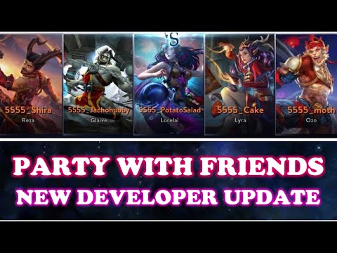 HOW TO PARTY & PLAY WITH FRIENDS IN VAINGLORY COMMUNITY EDITION - NEW DEVELOPER UPDATE