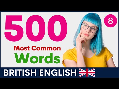500 Most Common English Words Part 8 | British Vocabulary and Pronunciation