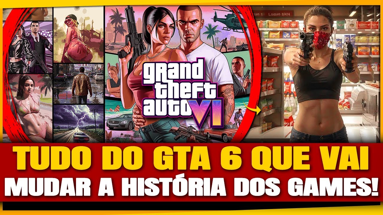 TODAS as NOVIDADES do GTA 6: 4 Protagonistas, Sistema de RPG, Eventos Dinâmicos e Muito Mais!