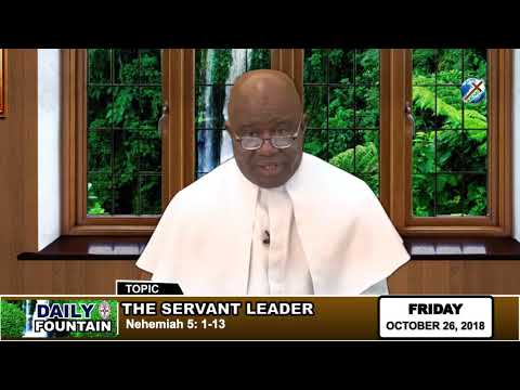 DAILY FOUNTAIN OF OCTOBER 26, 2018 - REV'D CANON IFEANYICHUKWU NRIAMA