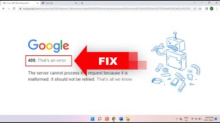 How to Fix Google Chrome 400 That’s an Error on Windows