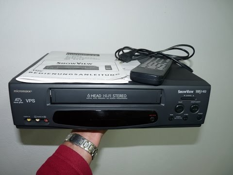 VHS 6-Kopf Hifi-Stereo-Videorecorder micromaxx MM 8916 ShowView