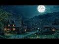 Peaceful Village Medieval Ambience With Relaxing Night Village Sounds Crickets Owl Sounds Winds