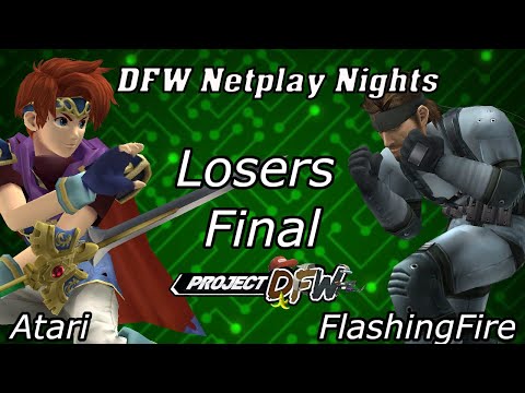 Atari (Roy) vs FlashingFire (Snake) - DFW Netplay Nights 10 Loser's Finals
