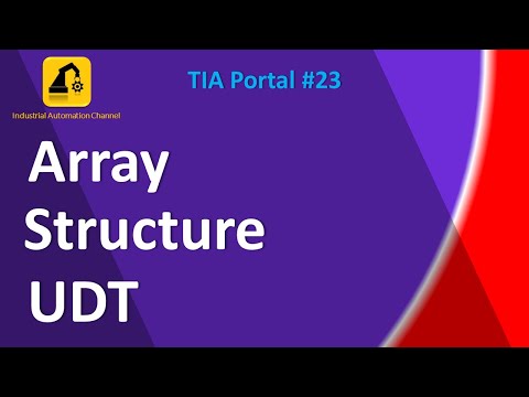 How to Use Array, Structure, and UDT in TIA Portal | Tutorial #23