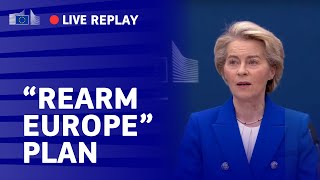 European Commission President Ursula von der Leyen statement on the de