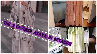 HOW TO CUT A THREE LAYERED ABAYA- very very easy#trending  #modestfashion #abayadesign