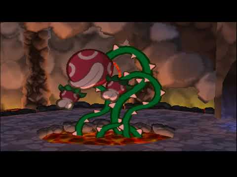 Paper Mario Pro Mode Beating Lava Piranha
