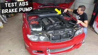 HOW TO TEST ABS BRAKE PUMP CONTROL MODULE. ABS TRACTION CONTROL LIGHT ON