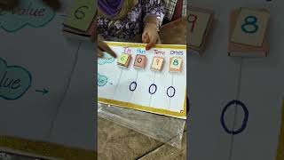 Place value & Face value TLM | The school #Ytshorts #trending #MathsTLM #govtschool