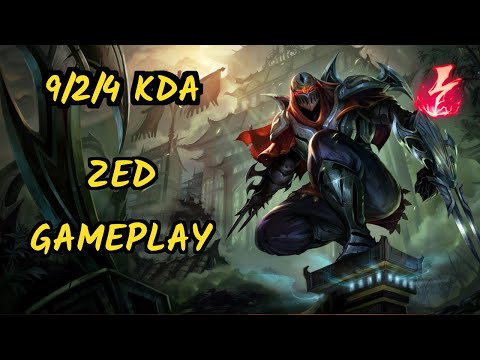 LL Stylish (ZED) - 9/2/4 KDA MID GAMEPLAY - NA Ranked DIAMOND