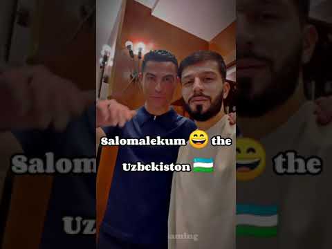 RONALDO 😄 VA JALOLIDDIN MASHARIPOV 🇺🇿  UZBEKISTONGA SALOM YO'LLADI #shorts #ronaldo #uzbekistan