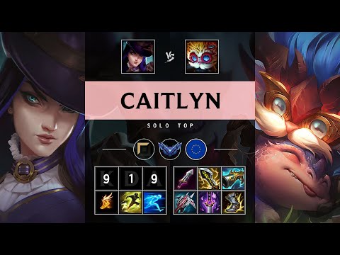 Caitlyn Top vs Heimerdinger - EUW Diamond Patch 25.15