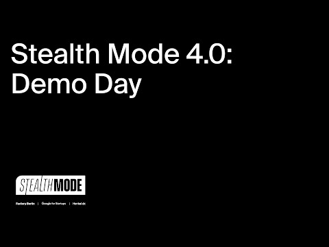 Stealth Mode 4.0 Demo Day - YouTube