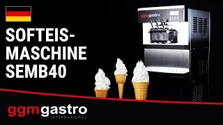 Soft ice cream machine - 26-30 litres/h - 2.1 kW - for 3 flavours (2 & Mix function)
