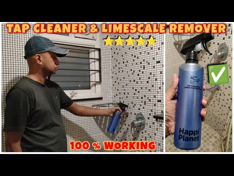 Happi planet tap cleaner & limescale remover | How to clean limescale on taps |Best Bathroom cleaner