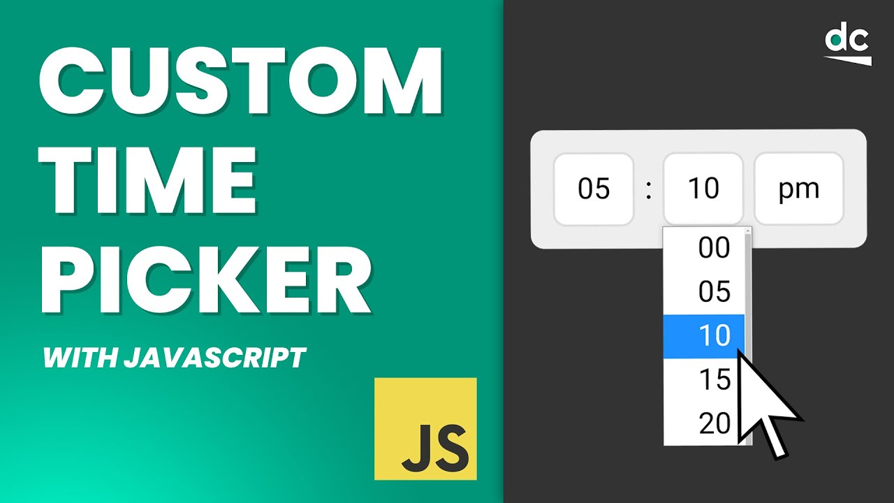 How to Build a Custom Time Picker with JavaScript Modules (No Frameworks)