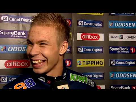 Marcus Pedersen og Jo Inge Berget etter sandefjord kampen 11. April 2010