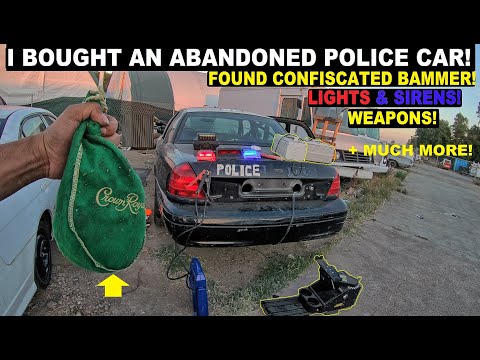 I Bought an Abandoned Police Car! Found Confiscated Bammer! Whelen Code 3