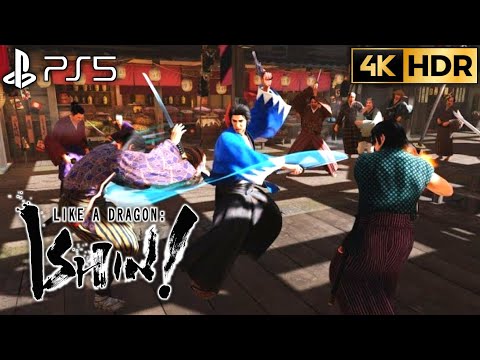 Like A Dragon Ishin PS5 Cinematic Mode Gameplay 4K HDR 60FPS | Like a Dragon Ishin Combat Demo PS5