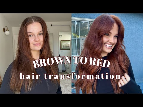 Dying my hair copper red at home!!! full transformation + formula🍂👩🏼‍🦰❤️‍🔥