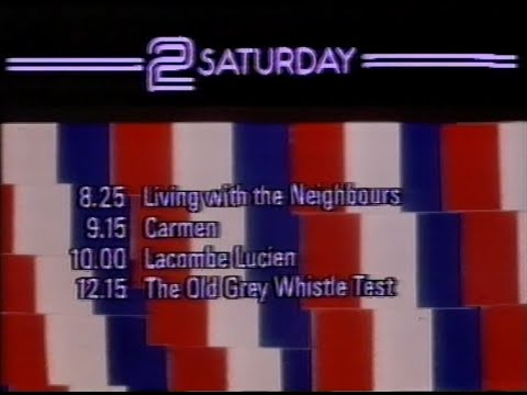 Saturday 25th April 1981 BBC2 - Rugby - Val Doonican - Chronicle - Living With The Neighbours