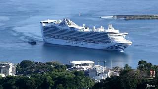 Star Princess Cruise Ship was seen in Papeete Tahiti-