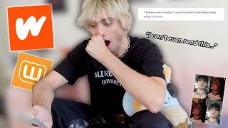 reading fanfics… yall need help