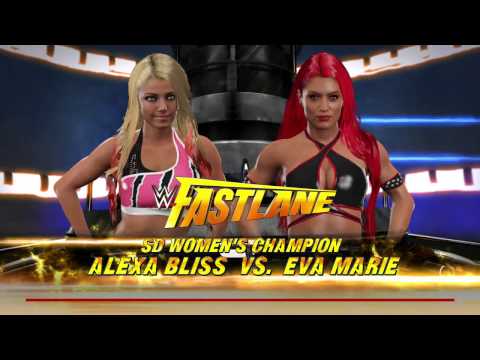wwe 2k17 EVA MARIE VS ALEXA BLISS