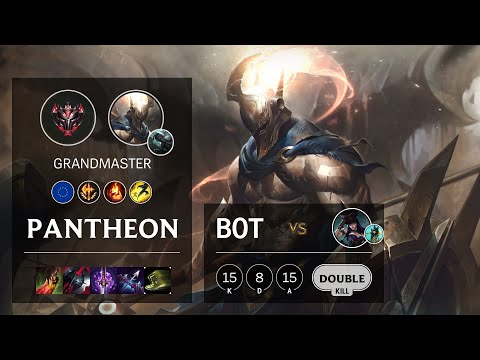 Pantheon Bot vs Caitlyn - EUW Grandmaster Patch 10.16