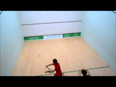 SQUASH: Charing Cross Junior Open - Attwell vs Broadberry (Game 1)